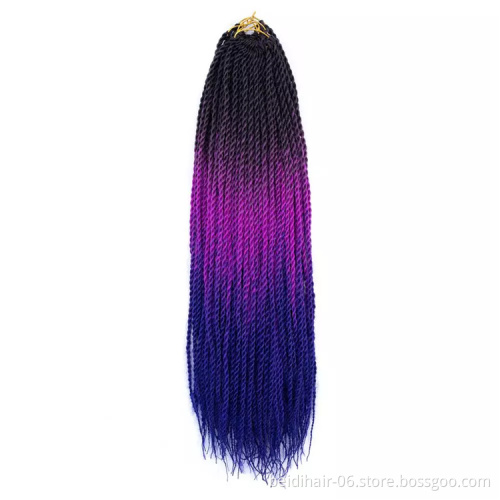 20roots 24inch Medium Braids Senegal Twists Hair Senegalese Braids Ombre Color
